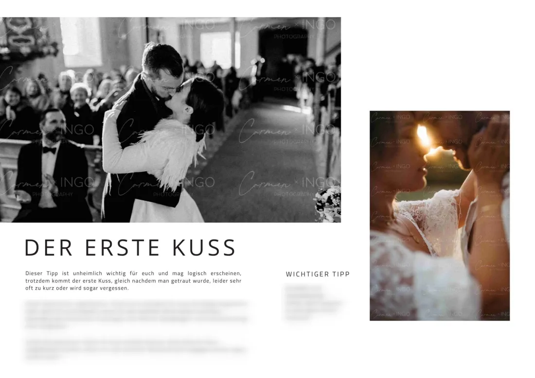 Candi Guide Doppelseite: Der erste Kuss